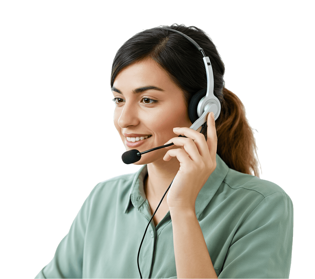 Atendente com headset